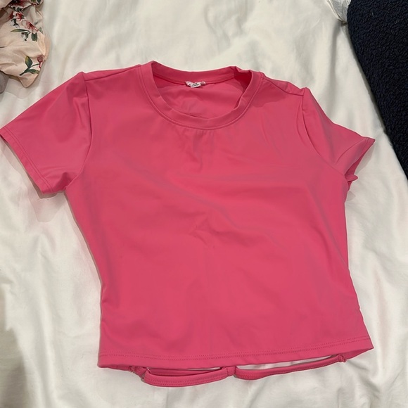 Pink crop top from garage size medium open back - Picture 1 of 1